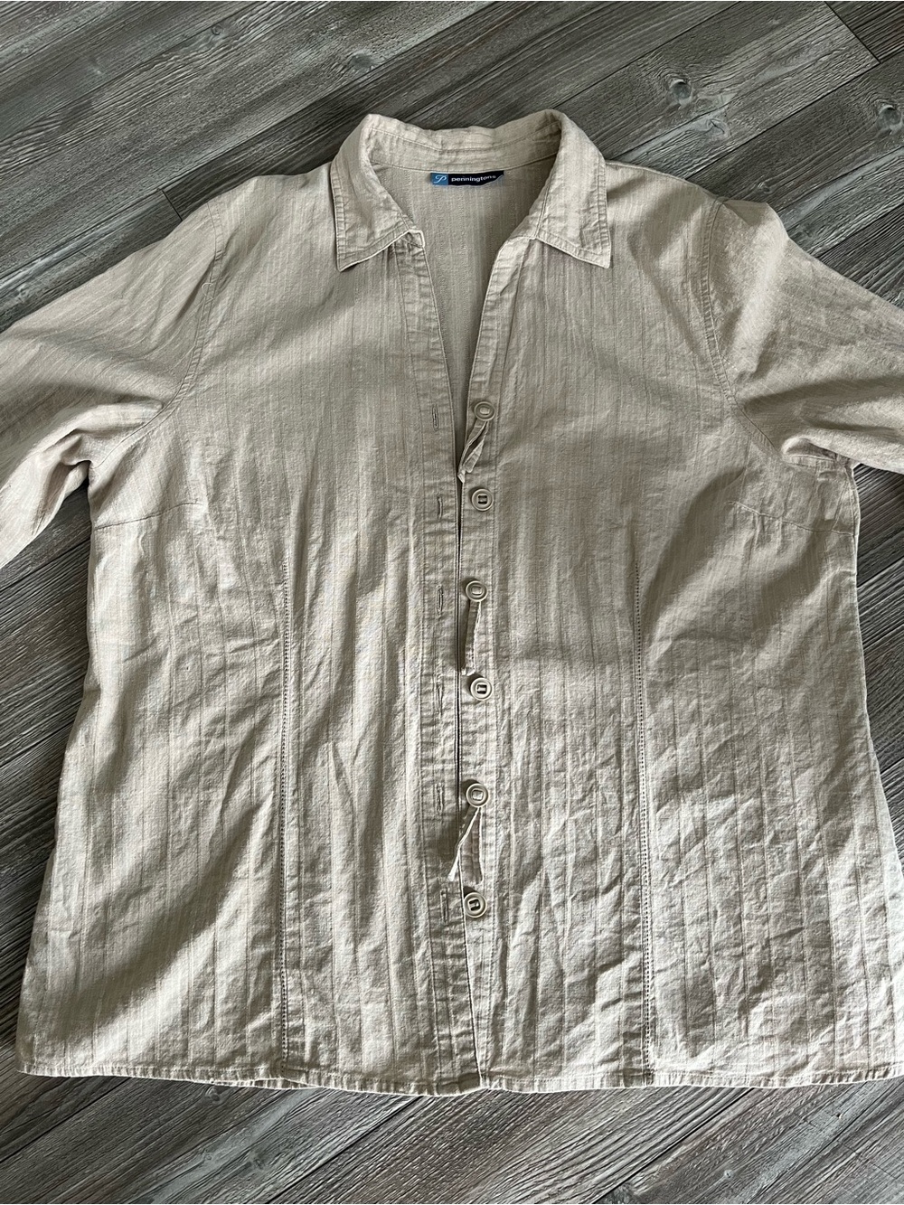 Pennington Linen/Cotton blend top